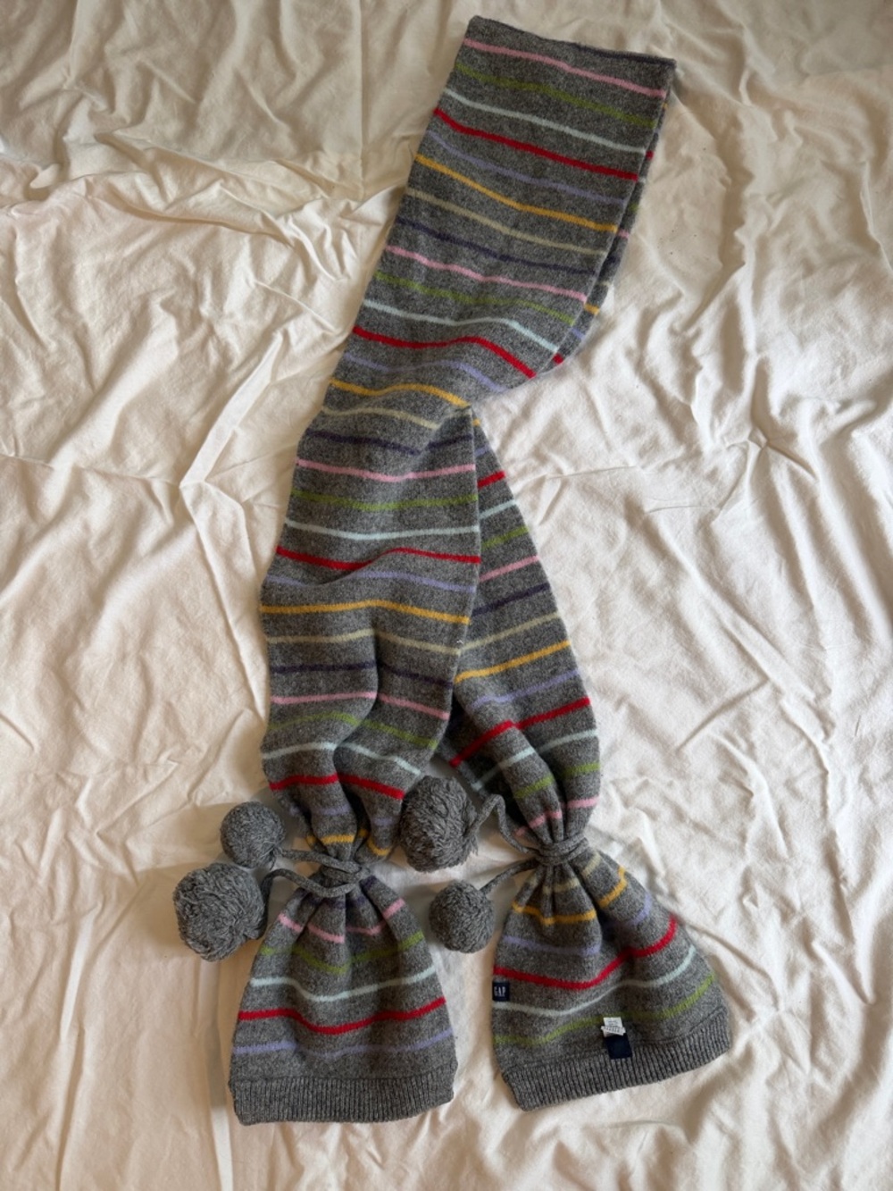 ASO Harry Potter (Hermione) Vintage Grey Gap Striped Scarf - Picture 6 of 6